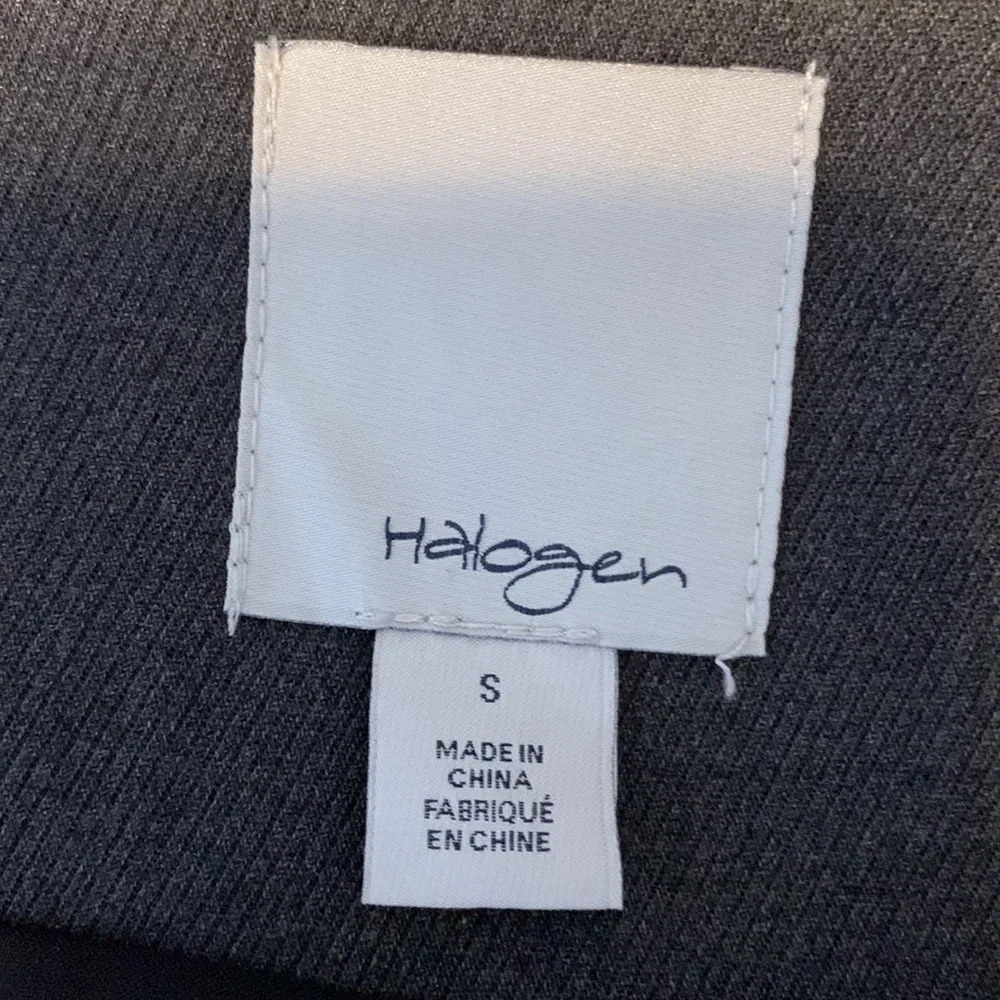 Halogen size small dark gray menswear military style sleeveless cape zip up - Picture 6 of 11
